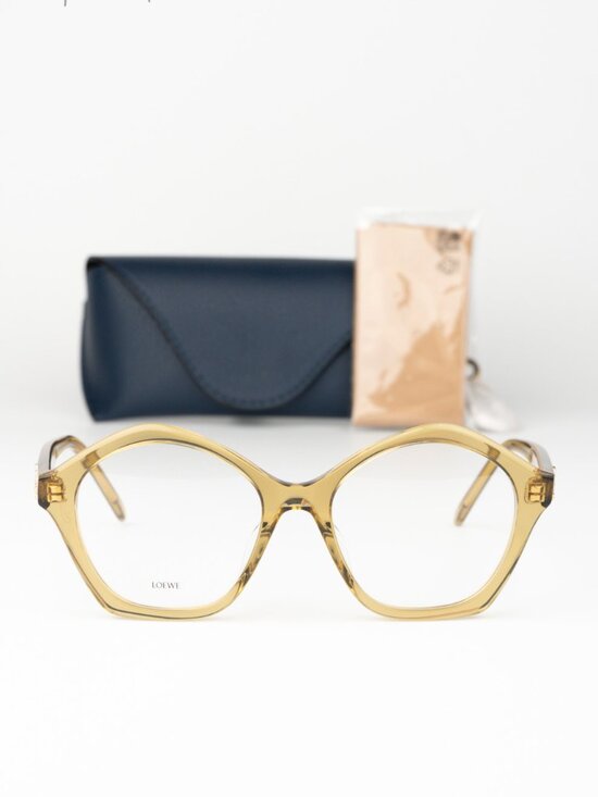 Loewe CURVY Women Eyeglasses Green Demo Butterfly LW50053I 096 NEW AUTHENTIC main image 4